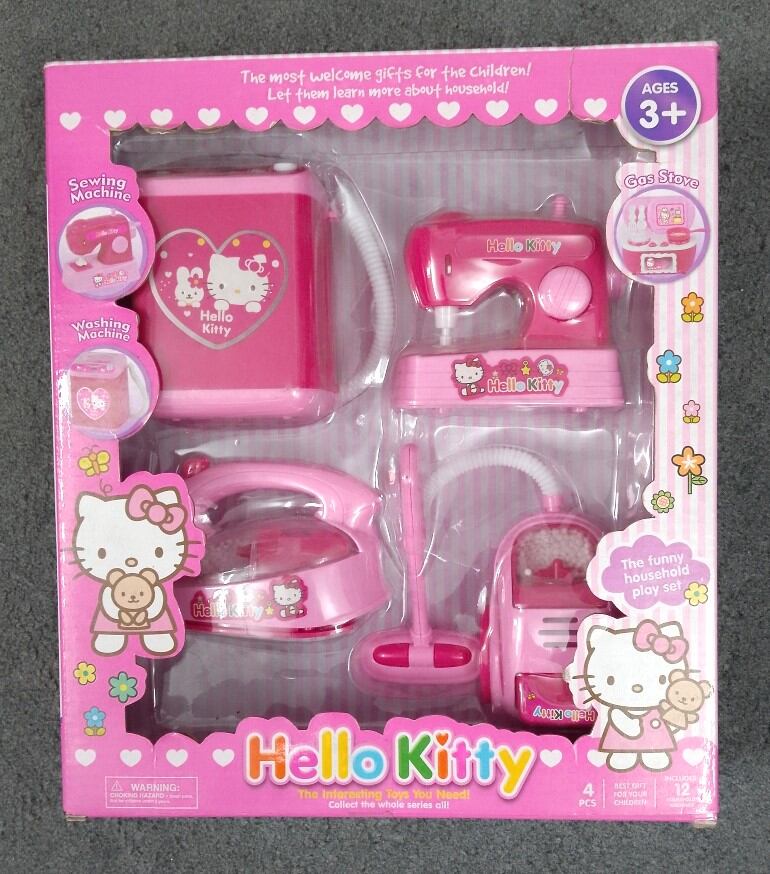 4 in 1 hello kitty pretend housekeeping toys set