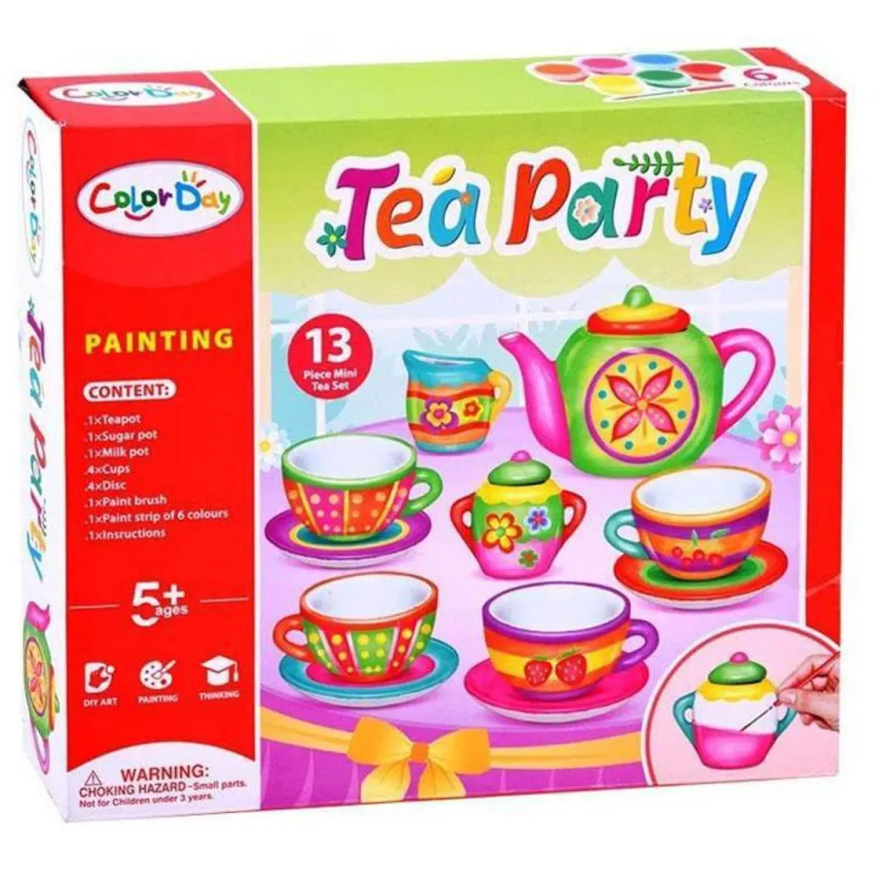 clay tea set